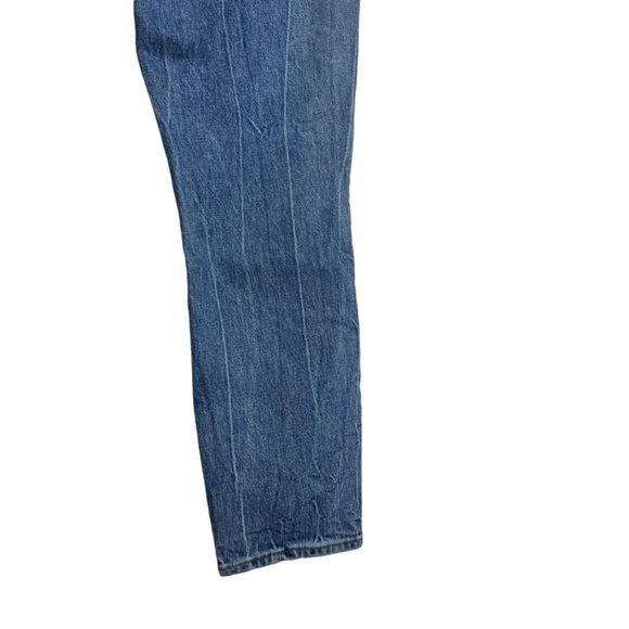 Abercrombie & Fitch High Rise Mom Jean Straight Leg Rigid Denim 25 Regular FLAW - Picture 12 of 16